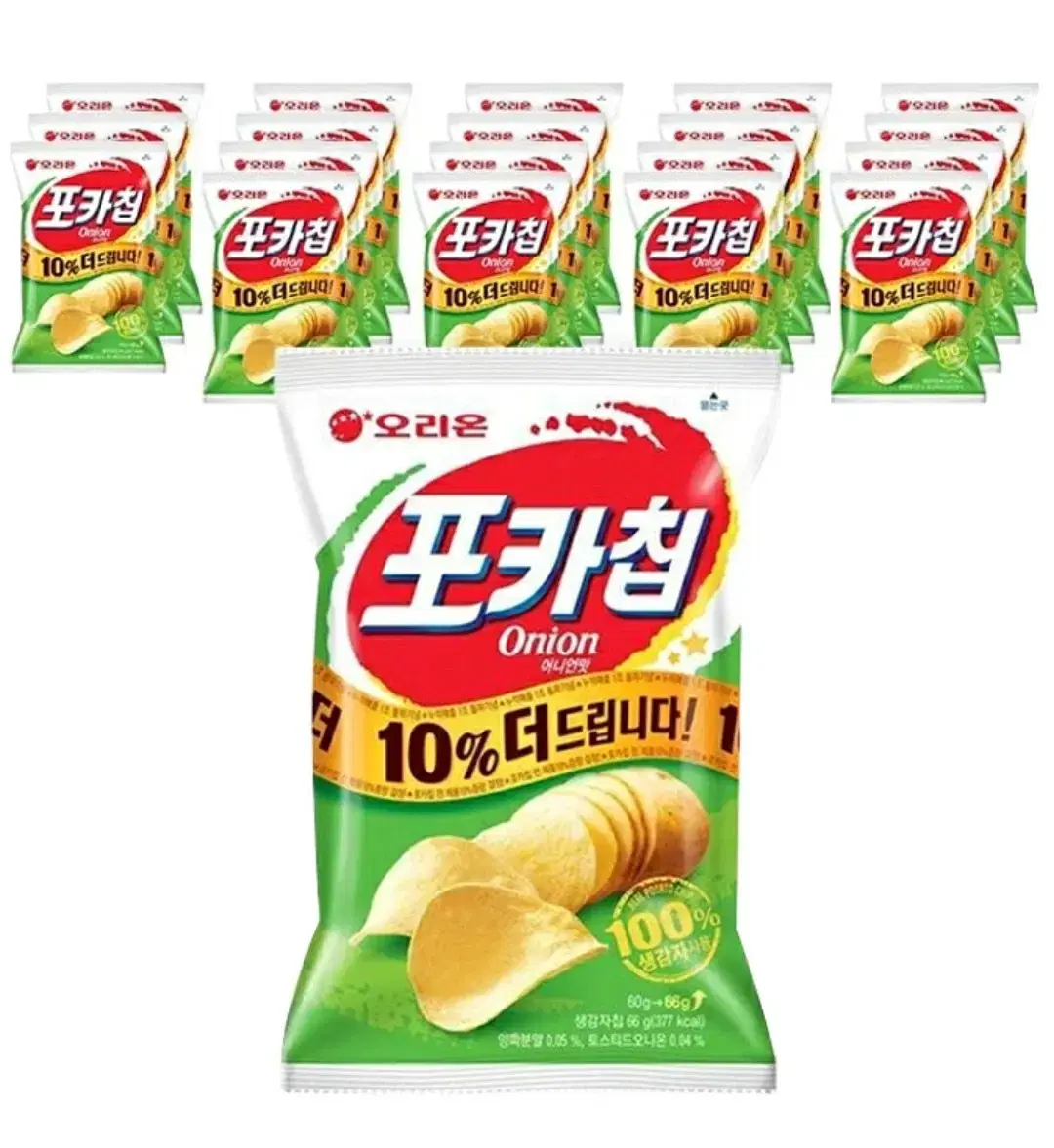 오리온 포카칩 어니언 66g 20봉 무료배송 감자칩